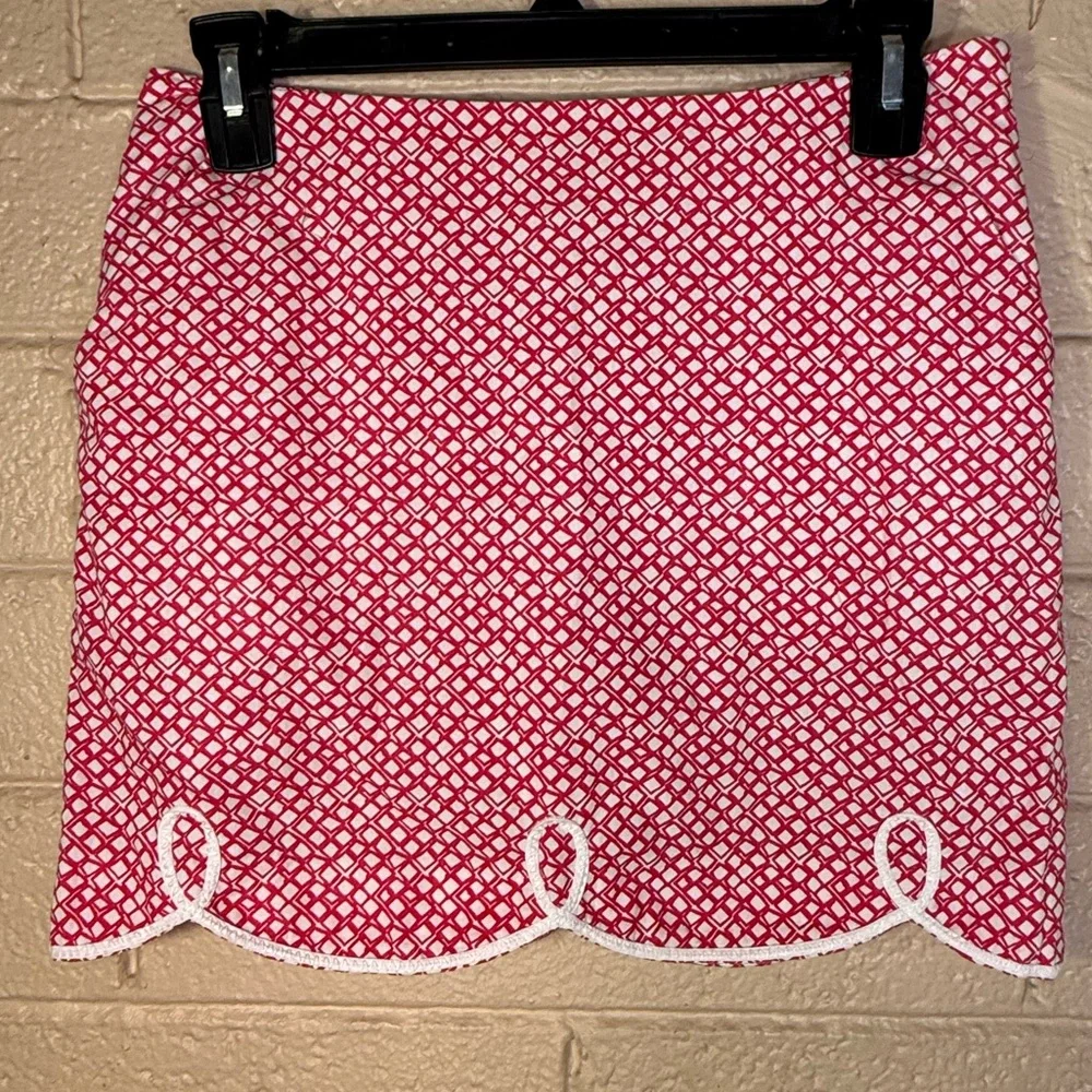 Sydney Elisabeth Stylish Pink Patterned Skirt